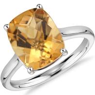 Golden topaz ring